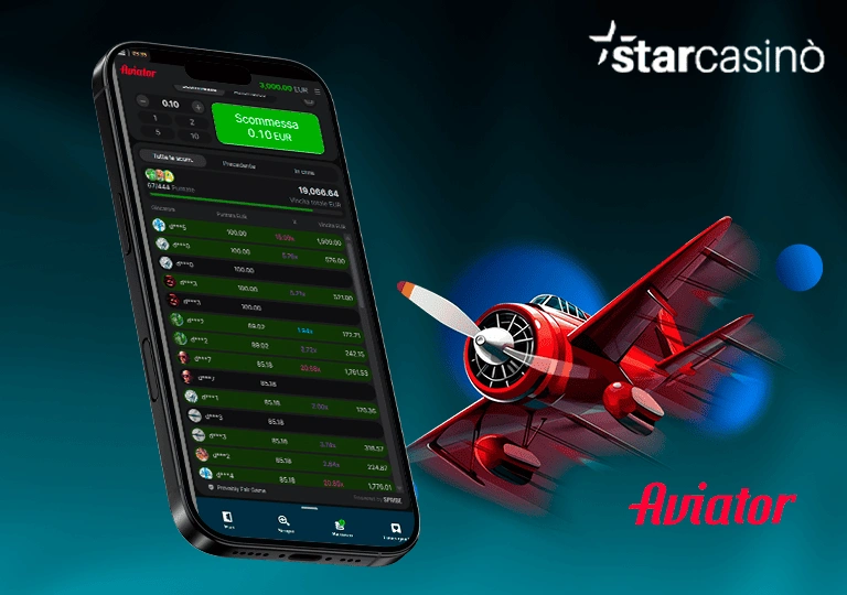 starcasino aviator registrazione